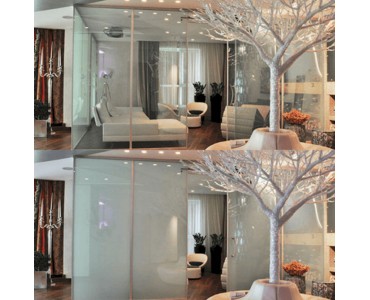 電控變色隱私膜 智能調(diào)光玻璃 定制辦公室隔斷 透光率高